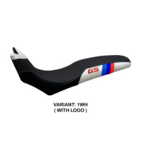 HOUSSE DE SELLE COMPATIBLE BMW F 700/800 GS (08-18) MODÈLE BARONE ANNIVERSARY - Logo : AVEC LOGO, Couleur : NOIR, Type : STANDARD