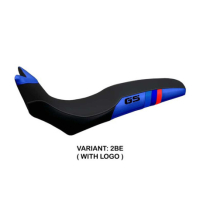 HOUSSE DE SELLE COMPATIBLE BMW F 700/800 GS (08-18) MODÈLE BARONE ANNIVERSARY - Logo : AVEC LOGO, Couleur : GRIS GRIS, Type : STANDARD