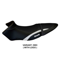 HOUSSE DE SELLE COMPATIBLE BUELL XB 12 S - XB 12 SX (19-21) MODÈLE AVIGNONE - Logo : AVEC LOGO, Couleur : GRIS GRIS, Type : STANDARD