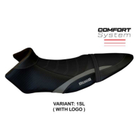 HOUSSE DE SELLE COMPATIBLE BUELL XB 12 S - XB 12 SX (19-21) MODÈLE AVIGNONE - Logo : AVEC LOGO, Couleur : NOIR, Type : STANDARD