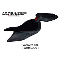 HOUSSE DE SELLE COMPATIBLE APRILIA RS 660 (21-22) MODÈLE NAXOS ULTRAGRIP, ROUGE, - Logo : AVEC LOGO, Couleur : ROUGE, Type : STANDARD