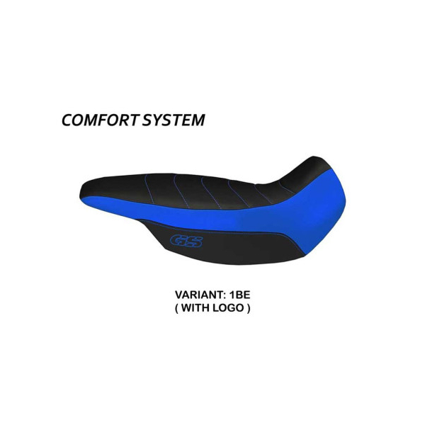 HOUSSE DE SELLE COMPATIBLE BMW R 1150 GS ADVENTURE (02-06) MODÈLE GIARRE - Couleur : BLANC, Type : STANDARD, Logo : AVEC LOGO