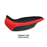 HOUSSE DE SELLE COMPATIBLE BMW R 1150 GS ADVENTURE (02-06) MODÈLE GIARRE - Couleur : BLANC, Type : STANDARD, Logo : AVEC LOGO