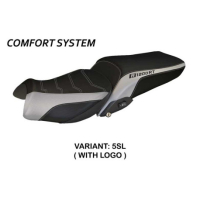 HOUSSE DE SELLE COMPATIBLE BMW R 1200 RT (14-18) MODÈLE OLBIA 1 - Logo : AVEC LOGO, Couleur : BLANC, Type : STANDARD