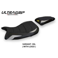 HOUSSE DE SELLE COMPATIBLE BMW S 1000 R (21-22) MODÈLE LAIAR - Logo : AVEC LOGO, Couleur : ARGENT, Type : STANDARD