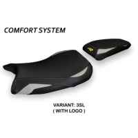 HOUSSE DE SELLE COMPATIBLE BMW S 1000 R (21-22) MODÈLE LAIAR - Couleur : ROUGE, Logo : AVEC LOGO, Type : ULTRAGRIP