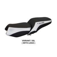 HOUSSE DE SELLE COMPATIBLE BMW K 1600 GT (10-22) MODÈLE TROPEA COLOR - Type : STANDARD, Logo : AVEC LOGO, Couleur : ARGENT
