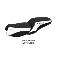 HOUSSE DE SELLE COMPATIBLE BMW K 1600 GT (10-22) MODÈLE TROPEA COLOR - Couleur : BLANC, Type : STANDARD, Logo : AVEC LOGO