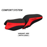 HOUSSE DE SELLE COMPATIBLE BMW K 1600 GT (10-22) MODÈLE TROPEA COLOR - Couleur : ROUGE, Type : STANDARD, Logo : AVEC LOGO
