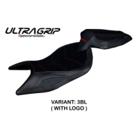 HOUSSE DE SELLE COMPATIBLE APRILIA TUONO 660 (21-22) MODÈLE SPARTA - Logo : AVEC LOGO, Couleur : ROUGE, Type : ULTRAGRIP