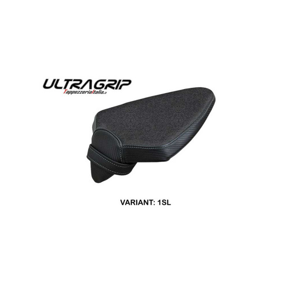 HOUSSE DE SELLE PASSAGER COMPATIBLE APRILIA TUONO V4 FACTORY (21-22)  MODÈLE HOL - Type : STANDARD, Couleur : ARGENT, Logo : SANS LOGO