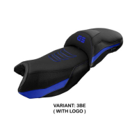 HOUSSE DE SELLE COMPATIBLE BMW R 1250 GS (19-22) MODÈLE EBERN - Couleur : ROUGE, Type : STANDARD, Logo : AVEC LOGO
