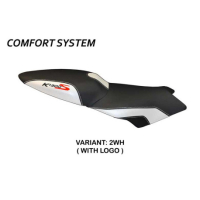 HOUSSE DE SELLE COMPATIBLE BMW K 1300 S (09-16) MODÈLE LARIANO 2 - Logo : AVEC LOGO, Couleur : GRIS GRIS, Type : STANDARD