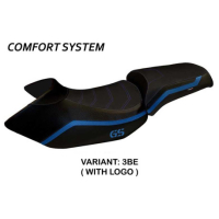 HOUSSE DE SELLE COMPATIBLE BMW R 1200 GS (05-12) MODÈLE LYON 4 - Couleur : BLANC, Type : STANDARD, Logo : AVEC LOGO 