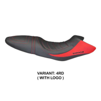 HOUSSE DE SELLE COMPATIBLE BMW R 1200 R (06-14) MODÈLE BRUNO - Logo : AVEC LOGO, Couleur : ROUGE, Type : STANDARD