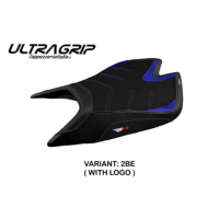 HOUSSE DE SELLE COMPATIBLE APRILIA RSV4 (21-22) MODÈLE LEON - Logo : AVEC LOGO, Couleur : ARGENT, Type : STANDARD
