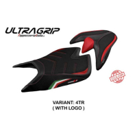 HOUSSE DE SELLE COMPATIBLE APRILIA TUONO V4 (21-22) MODÈLE ZUERA SPECIAL COLOR U - Type : STANDARD, Logo : AVEC LOGO, Couleur : ARGENT