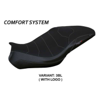 HOUSSE DE SELLE COMPATIBLE BENELLI 752 S (19-22) MODÈLE LIMA - Couleur : BLANC, Logo : AVEC LOGO, Type : ULTRAGRIP 