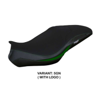 HOUSSE DE SELLE COMPATIBLE BENELLI 752 S (19-22) MODÈLE LIMA - Couleur : VERT, Logo : AVEC LOGO, Type : ULTRAGRIP