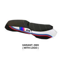 HOUSSE DE SELLE COMPATIBLE BMW R 1200 GS ADVENTURE (13-18) MODÈLE EXCLUSIVE ANNI - Type : STANDARD, Logo : AVEC LOGO, Couleur : ARGENT