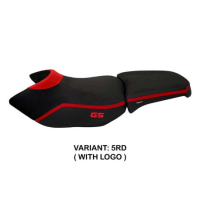 HOUSSE DE SELLE COMPATIBLE BMW R 1200 GS ADVENTURE (06-12) MODÈLE IONIA 4 - Type : STANDARD, Logo : AVEC LOGO, Couleur : ARGENT