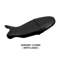 HOUSSE DE SELLE COMPATIBLE BMW R 1200 NINE T (14-22) MODÈLE SIVAS CONFORT, NOIR, - Type : STANDARD, Logo : AVEC LOGO, Couleur : BRIQUE