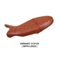 HOUSSE DE SELLE COMPATIBLE BMW R 1200 NINE T (14-22) MODÈLE SIVAS CONFORT, NOIR, - Type : STANDARD, Logo : AVEC LOGO, Couleur : MARRON FONCE