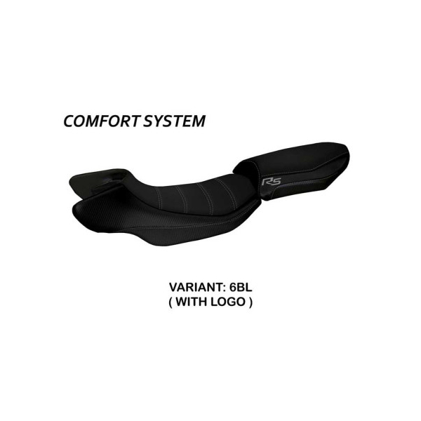HOUSSE DE SELLE COMPATIBLE BMW R 1200 RS (15-19) MODÈLE AURELIA COLOR RS - Logo : AVEC LOGO, Couleur : GRIS GRIS, Type : STANDARD
