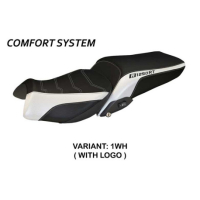 HOUSSE DE SELLE COMPATIBLE BMW R 1250 RT (19-22) MODÈLE ALGHERO 1 - Logo : AVEC LOGO, Couleur : ARGENT, Type : STANDARD