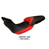 HOUSSE DE SELLE COMPATIBLE  DUCATI MULTISTRADA 1200 (12-14) MODÈLE NOTO - Logo : AVEC LOGO, Couleur : ROUGE, Type : STANDARD