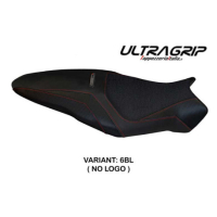 HOUSSE DE SELLE COMPATIBLE  DUCATI MONSTER 1200 R (16-19) MODÈLE TOLEDO 3 - Logo : AVEC LOGO, Couleur : ROUGE, Type : ULTRAGRIP