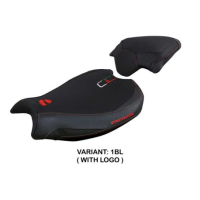 HOUSSE DE SELLE COMPATIBLE DUCATI STREETFIGHTER V2 (2022) MODÈLE MINA - Couleur : ROUGE, Type : STANDARD, Logo : AVEC LOGO