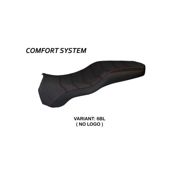 HOUSSE DE SELLE COMPATIBLE DUCATI SPORT-S / SUPER SPORT-SS (02-06) MODÈLE LATINA - Logo : SANS LOGO, Couleur : ROUGE, Type : STANDARD