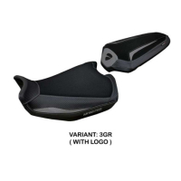 HOUSSE DE SELLE COMPATIBLE DUCATI MONSTER 937 (21-22) MODÈLE LINOSA STANDARD, RO - Logo : AVEC LOGO, Couleur : ROUGE BLANC, Type : STANDARD