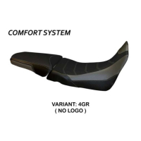 HOUSSE DE SELLE COMPATIBLE HONDA AFRICA TWIN 1000 (15-19) MODÈLE PALINURO 1 - Type : STANDARD, Logo : AVEC LOGO, Couleur : ARGENT