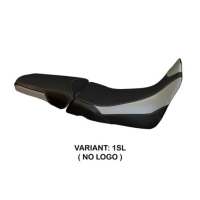 HOUSSE DE SELLE COMPATIBLE HONDA AFRICA TWIN 1000 (15-19) MODÈLE PALINURO 1 - Logo : AVEC LOGO, Couleur : BLANC, Type : STANDARD