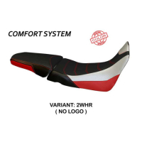HOUSSE DE SELLE COMPATIBLE HONDA AFRICA TWIN 1000 (15-19) MODÈLE PALINURO SPECIA - Type : STANDARD, Couleur : BLANC ROUGE BLEU, Logo : SANS LOGO 