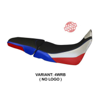 HOUSSE DE SELLE COMPATIBLE HONDA AFRICA TWIN 1000 (15-19) MODÈLE PALINURO SPECIA - Type : STANDARD, Couleur : BLANC ROUGE BLEU, Logo : SANS LOGO