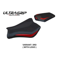 HOUSSE DE SELLE COMPATIBLE HONDA CBR 1000 RR (08-16) MODÈLE JANELA - Logo : AVEC LOGO, Couleur : ARGENT, Type : ULTRAGRIP