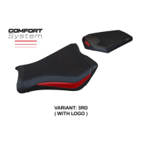 HOUSSE DE SELLE COMPATIBLE HONDA CBR 1000 RR (08-16) MODÈLE JANELA - Logo : AVEC LOGO, Couleur : NOIR, Type : STANDARD