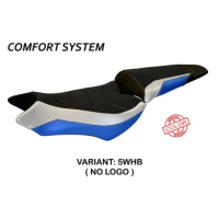 HOUSSE DE SELLE COMPATIBLE HONDA CB 1000 R (08-17) MODÈLE PONZA - Logo : SANS LOGO, Couleur : BLANC BLEU, Type : STANDARD