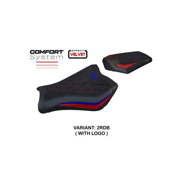HOUSSE DE SELLE COMPATIBLE HONDA CBR 1000 RR (08-16) MODÈLE JANELA VELVET - Logo : SANS LOGO, Couleur : ARGENT, Type : STANDARD