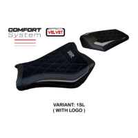 HOUSSE DE SELLE COMPATIBLE HONDA CBR 1000 RR (08-16) MODÈLE JANELA VELVET - Type : STANDARD, Couleur : ARGENT, Logo : SANS LOGO
