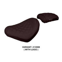HOUSSE DE SELLE COMPATIBLE HONDA CMX 1100 REBEL (2022) MODÈLE NAGY - Logo : AVEC LOGO, Couleur : ARGENT, Type : STANDARD