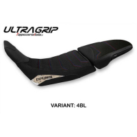 HOUSSE DE SELLE COMPATIBLE HONDA AFRICA TWIN 1100 ADVENTURE SPORT (20-22) MAPS M - Logo : AVEC LOGO, Couleur : ARGENT OR, Type : ULTRAGRIP