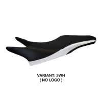 HOUSSE DE SELLE COMPATIBLE  HONDA CROSSRUNNER 800 (10-15) MODÈLE CASERTA 2 - Logo : SANS LOGO, Couleur : BLANC, Type : STANDARD