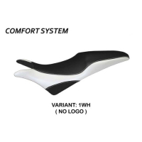 HOUSSE DE SELLE COMPATIBLE HONDA HORNET 600 (07-13) MODÈLE PESCARA - Logo : SANS LOGO, Couleur : BLANC, Type : STANDARD