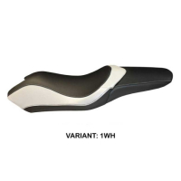 HOUSSE DE SELLE COMPATIBLE HONDA INTEGRA 700 (12-13) MODÈLE DOMENICO - Couleur : BLANC, Type : STANDARD, Logo : SANS LOGO