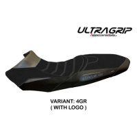 HOUSSE DE SELLE COMPATIBLE KTM 1090 ADVENTURE R (17-19) MODÈLE SASSUOLO 2 - Couleur : BLANC, Logo : AVEC LOGO, Type : ULTRAGRIP