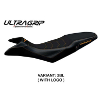 HOUSSE DE SELLE COMPATIBLE KTM 790 ADVENTURE R (19-20) MODÈLE ELK - Logo : AVEC LOGO, Couleur : BLANC-ORANGE, Type : STANDARD